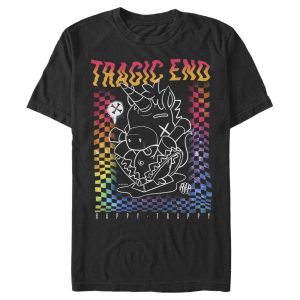 Men_s R.I.P. Rainbows in Pieces Retro Happy Trappy Tragic T-Shirt