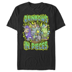 Men_s R.I.P. Rainbows in Pieces Unicorn Logo Swirl T-Shirt