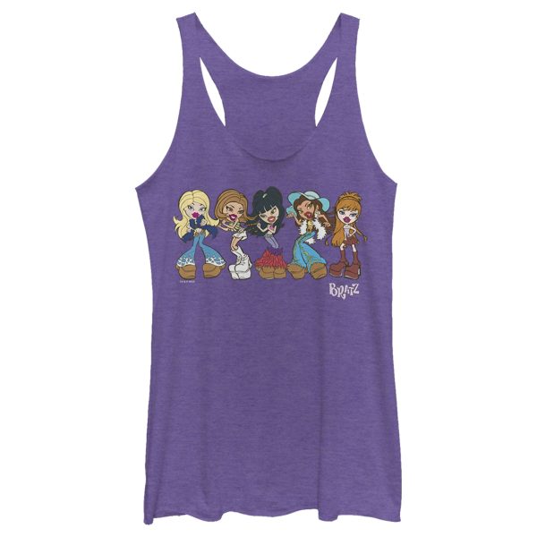 Women_s Bratz Groovy Fashion Racerback Tank Top