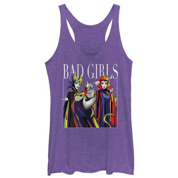 Women_s Disney Princesses Artistic Bad Girl Racerback Tank Top