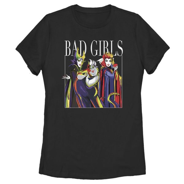 Women_s Disney Princesses Artistic Bad Girl T-Shirt