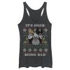 Women_s Disney Princesses Christmas Being Bad Racerback Tank Top