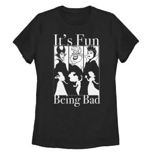 Women_s Disney Princesses Fun Being Bad Wicked Witches T-Shirt