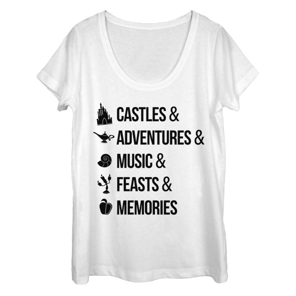 Women_s Disney Princesses Keyword Magic Scoop Neck