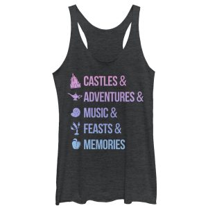 Women_s Disney Princesses Keywords Racerback Tank Top