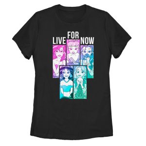 Women_s Disney Princesses Live for Now T-Shirt