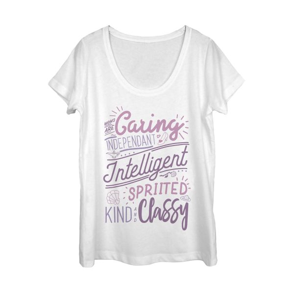 Women_s Disney Princesses Mother_s Day Qualities Scoop Neck