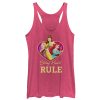 Women_s Disney Princesses Valentine Strong Hearts Racerback Tank Top