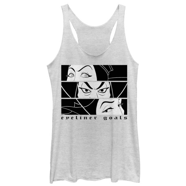 Women_s Disney Princesses Wicked Eyeliner Goals Racerback Tank Top