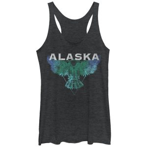 Women_s Lost Gods Alaskan Owl Racerback Tank Top