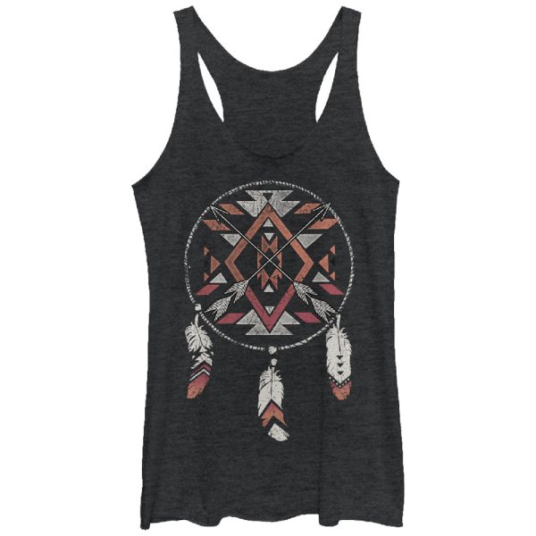 Women_s Lost Gods Arrow Dream Catcher Racerback Tank Top