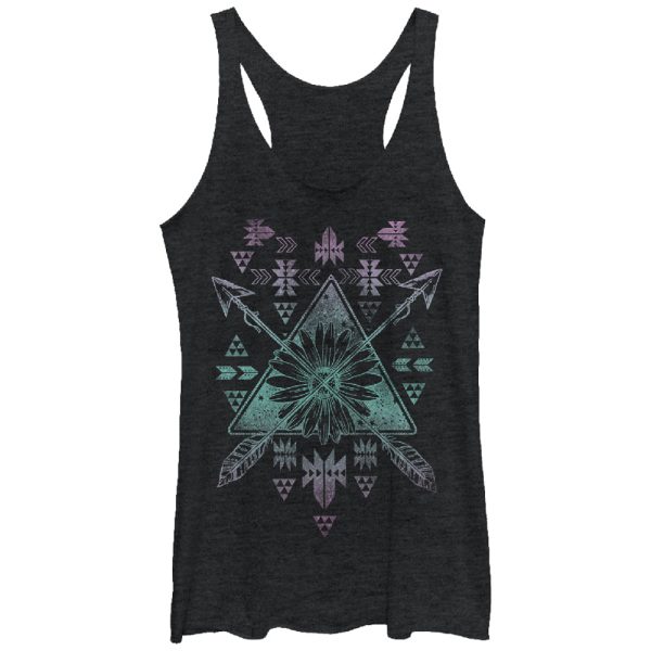 Women_s Lost Gods Arrow Tribal Print Racerback Tank Top