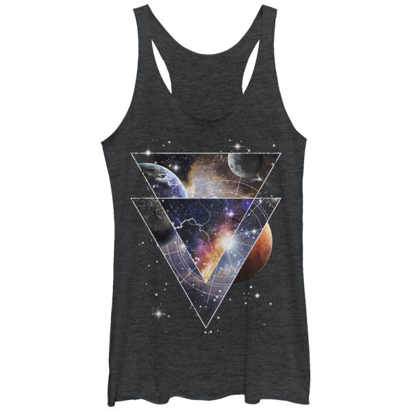 Women_s Lost Gods Astro Space Triangles Racerback Tank Top