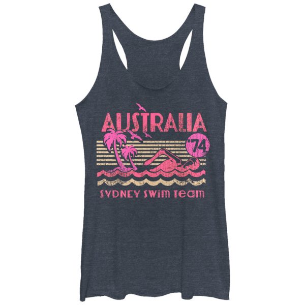 Women_s Lost Gods Australia Swim Team Racerback Tank Top