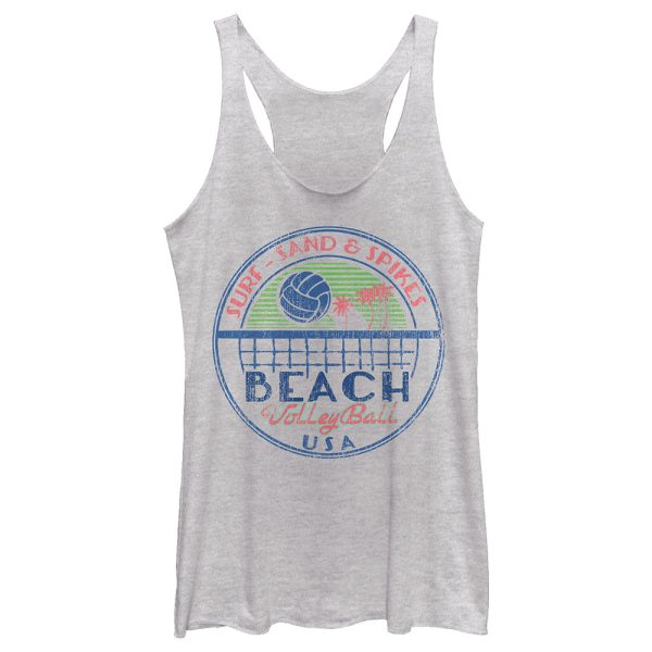 Women_s Lost Gods Beach Volleyball USA Racerback Tank Top