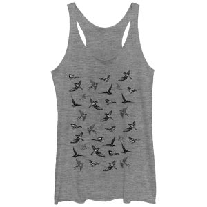 Women_s Lost Gods Birds in Flight Racerback Tank Top