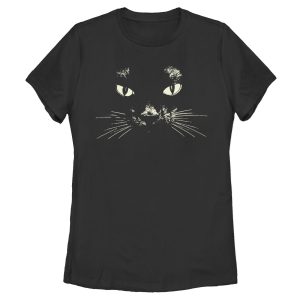 Women_s Lost Gods Black Cat Face T-Shirt