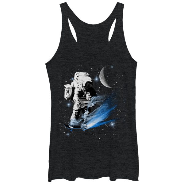 Women_s Lost Gods Boombox Astronaut in Space Racerback Tank Top