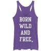 Women_s Lost Gods Born Wild and Free Racerback Tank Top