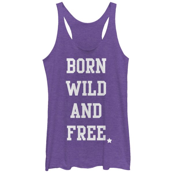 Women_s Lost Gods Born Wild and Free Racerback Tank Top