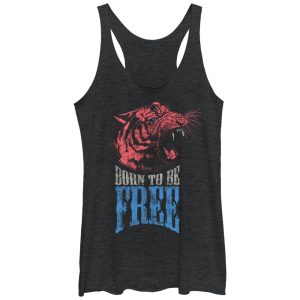 Women_s Lost Gods Born to be Free Racerback Tank Top