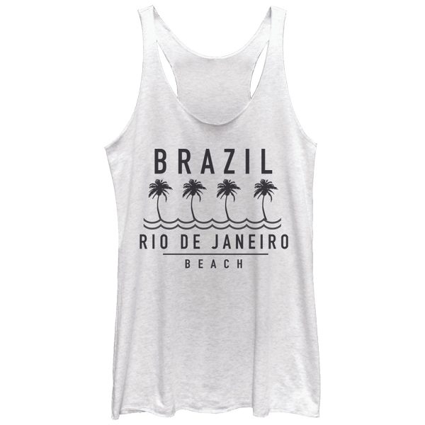 Women_s Lost Gods Brazil Rio de Janeiro Beach Racerback Tank Top