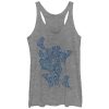 Women_s Lost Gods Butterflies Racerback Tank Top