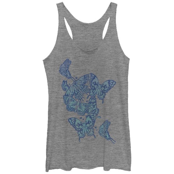 Women_s Lost Gods Butterflies Racerback Tank Top