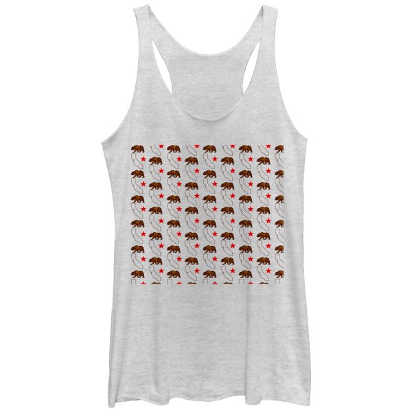 Women_s Lost Gods California Bear Print Racerback Tank Top