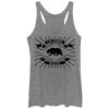Women_s Lost Gods California Flag Roman Numerals Racerback Tank Top