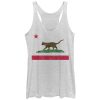 Women_s Lost Gods Cat California Flag Racerback Tank Top