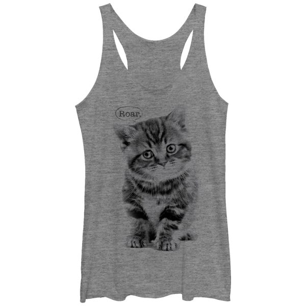 Women_s Lost Gods Cat Roar Racerback Tank Top