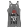 Women_s Lost Gods Christmas Santa is my Bae Racerback Tank Top