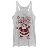 Women_s Lost Gods Christmas Santa on my Naughty List Racerback Tank Top