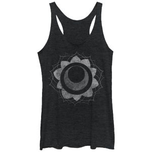 Women_s Lost Gods Circle Flower Racerback Tank Top