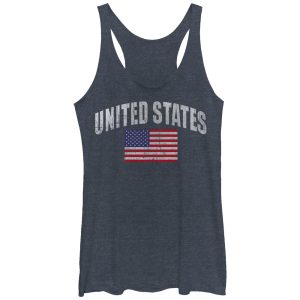 Women_s Lost Gods Classic USA Flag Racerback Tank Top