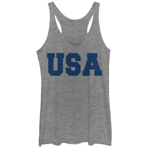 Women_s Lost Gods Classic USA Racerback Tank Top