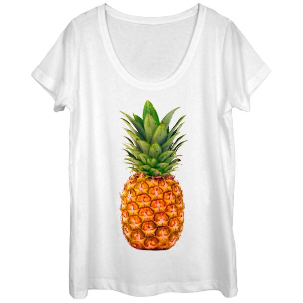 Women_s Lost Gods Cool Pineapple Scoop Neck