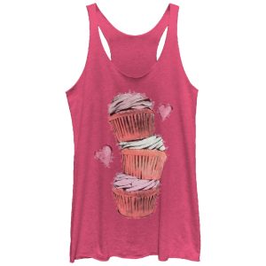 Women_s Lost Gods Cupcake Tower Racerback Tank Top_4080