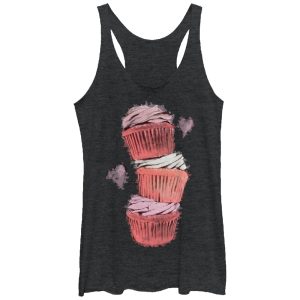 Women_s Lost Gods Cupcake Tower Racerback Tank Top_6797