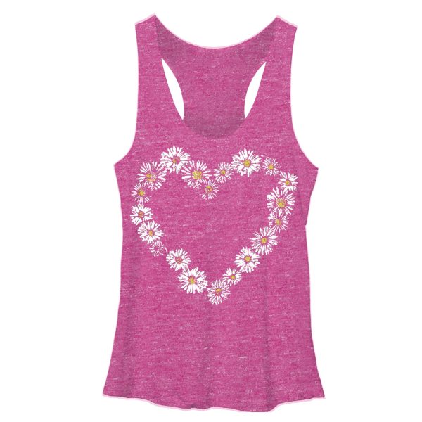 Women_s Lost Gods Daisy Heart Racerback Tank Top