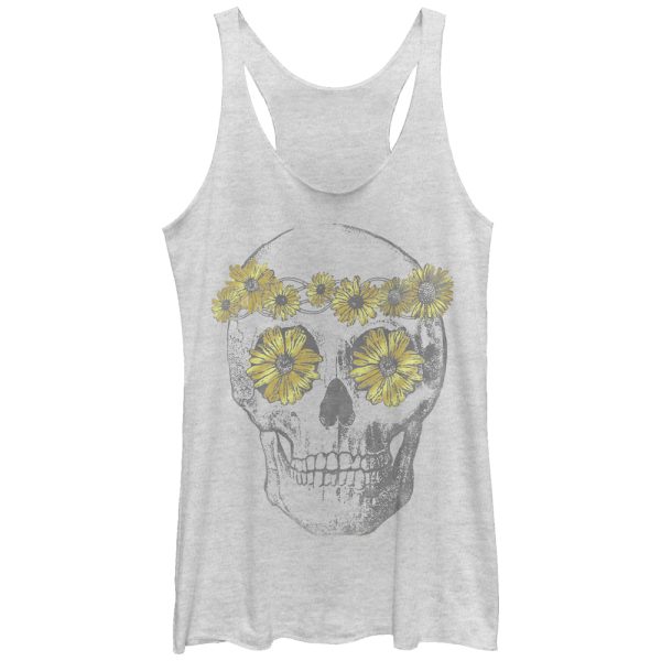 Women_s Lost Gods Daisy Skull Racerback Tank Top