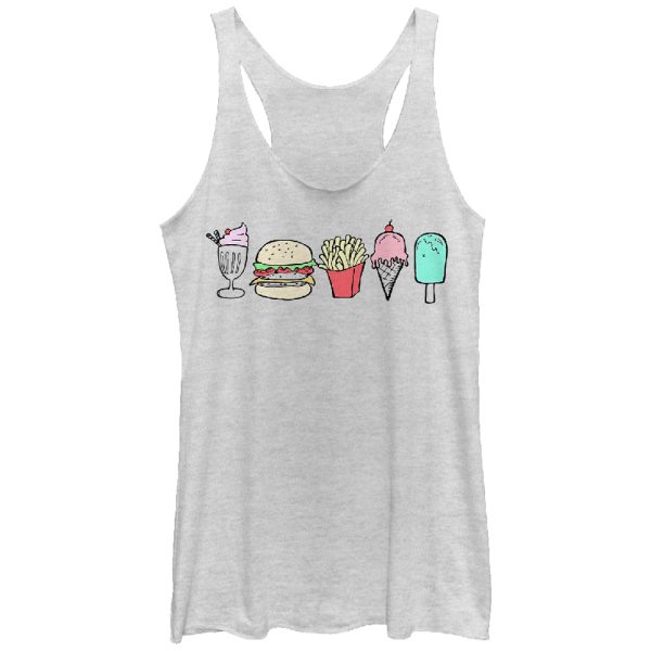 Women_s Lost Gods Delicious Snack Parade Racerback Tank Top