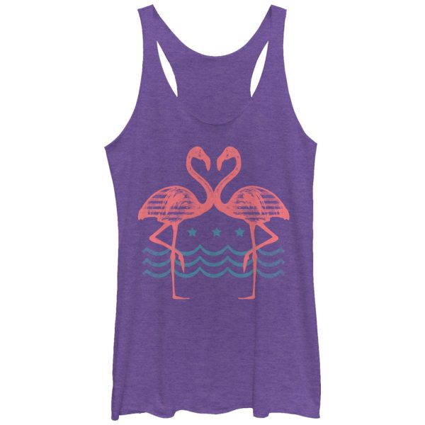 Women_s Lost Gods Double Flamingos Racerback Tank Top