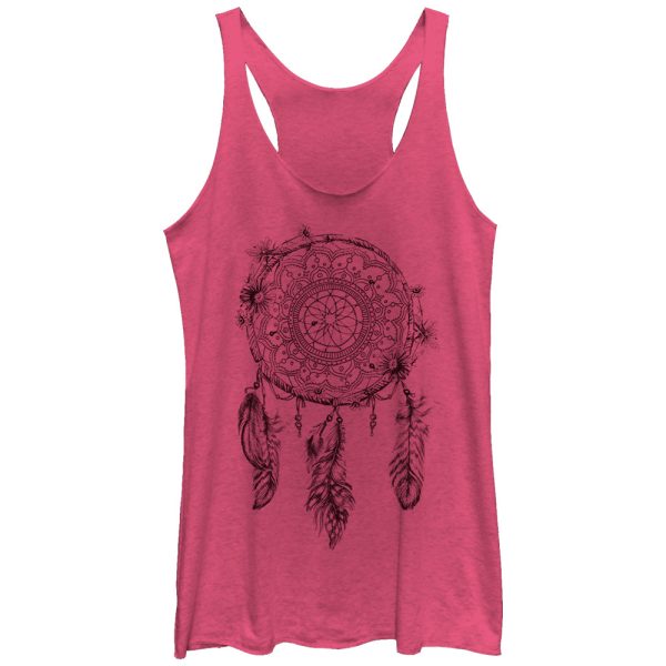 Women_s Lost Gods Dream Catcher Print Racerback Tank Top