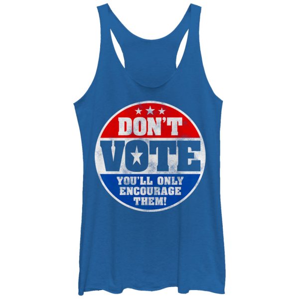 Women_s Lost Gods Election Don_t Vote Racerback Tank Top