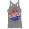Women_s Lost Gods Election Ha Ha Not Sure 2016 Racerback Tank Top