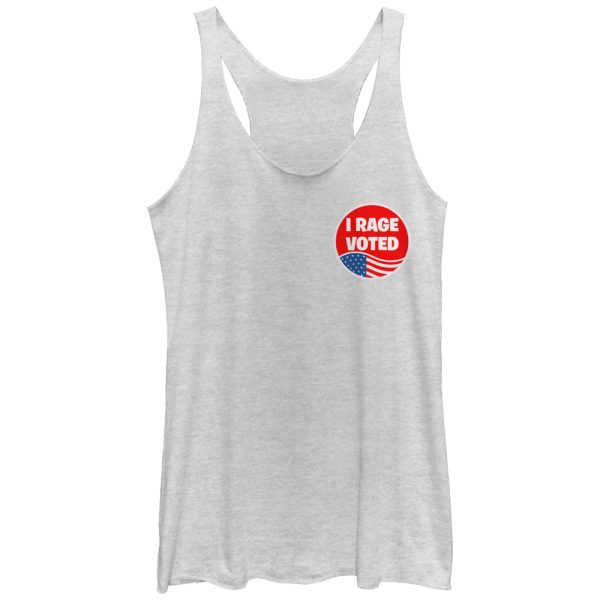 Women_s Lost Gods Election I Rage Voted Racerback Tank Top