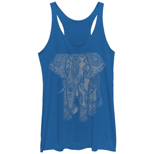 Women_s Lost Gods Elephant Print Racerback Tank Top