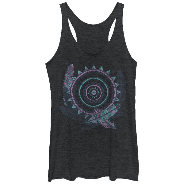 Women_s Lost Gods Feather Circle Racerback Tank Top